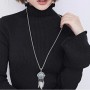 Collier bola de grossesse avec pendentif attrape-rêve bleu