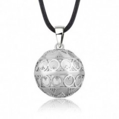 Collier bola de grossesse anneaux style vintage