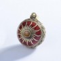 Collier bola de grossesse soleil fond rouge