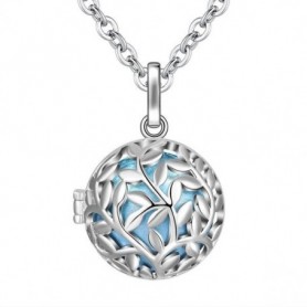 Collier bola de grossesse arbre de vie boule bleue