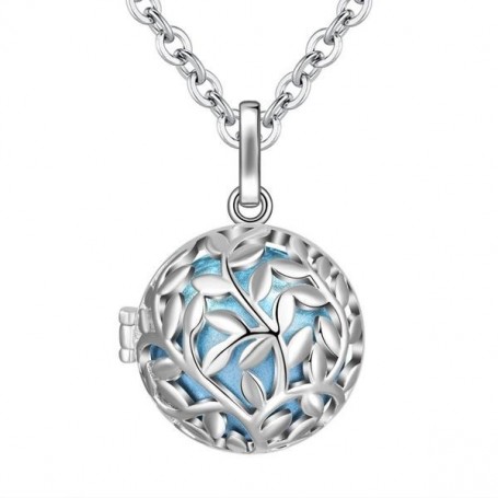 Collier bola de grossesse arbre de vie boule bleue