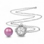 Collier bola de grossesse marguerites boule rose