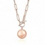 Bola de grossesse collier grosses mailles rose gold 