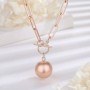 Bola de grossesse collier grosses mailles rose gold 